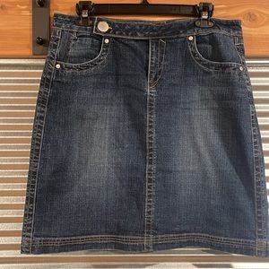 Cato Jean/Denim Knee-Length Skirt, Size: 12